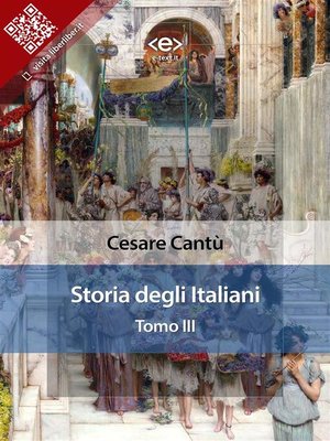 cover image of Storia degli italiani. Tomo III